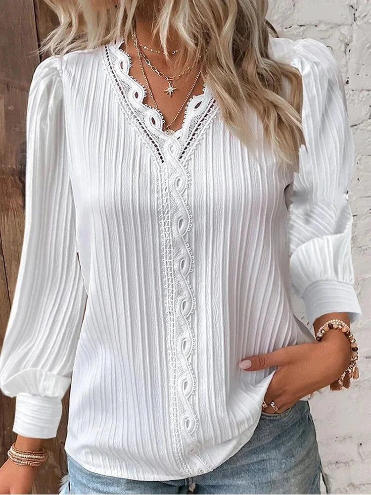 Oranji ® | Emma | Blouse met Kantdetails