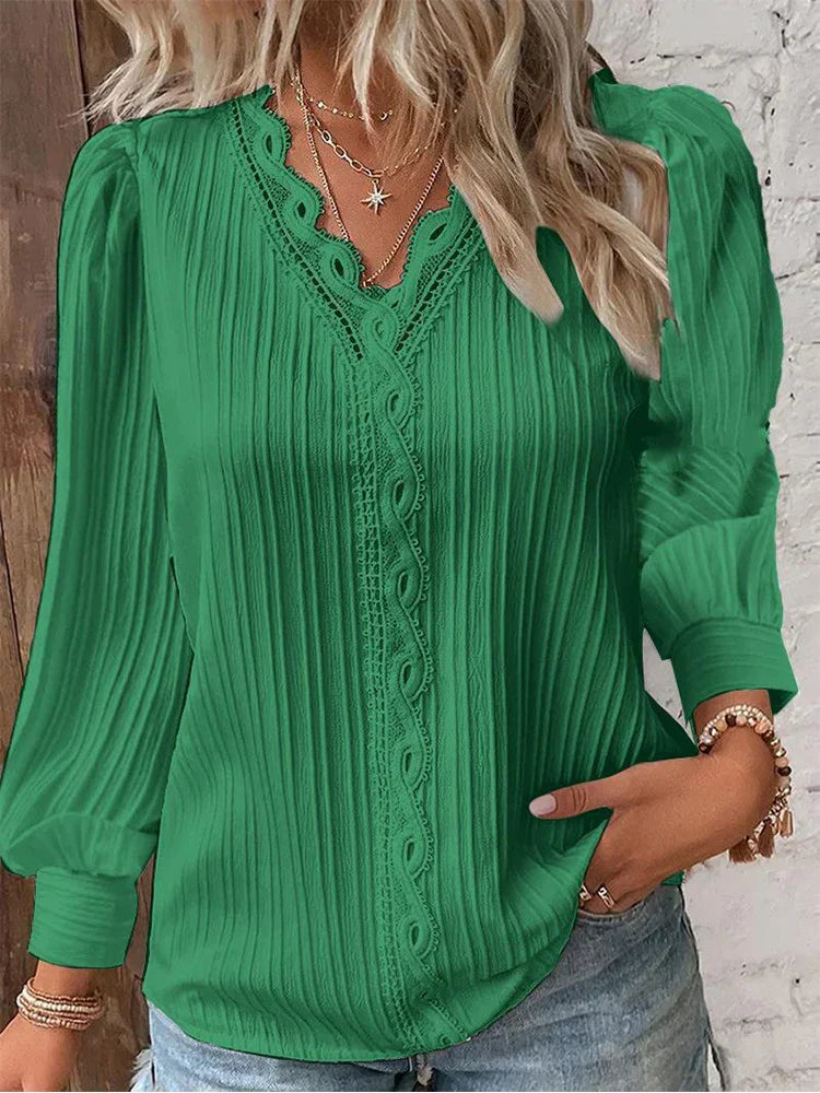 Oranji ® | Emma | Blouse met Kantdetails