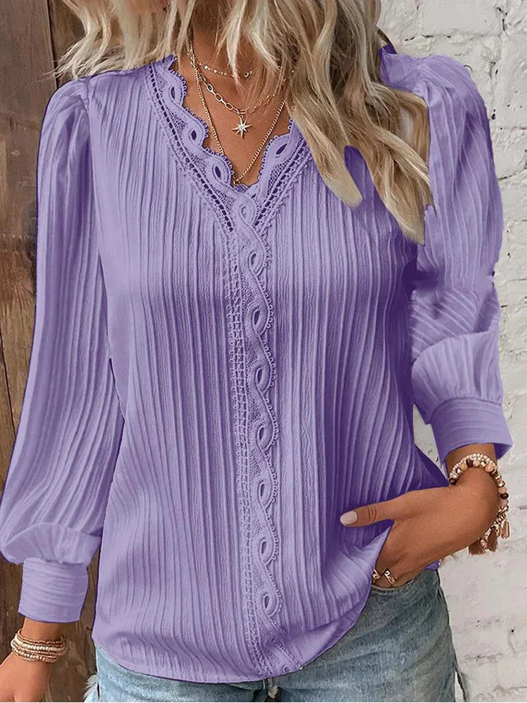 Oranji ® | Emma | Blouse met Kantdetails