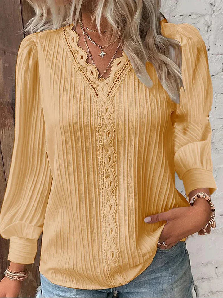 Oranji ® | Emma | Blouse met Kantdetails