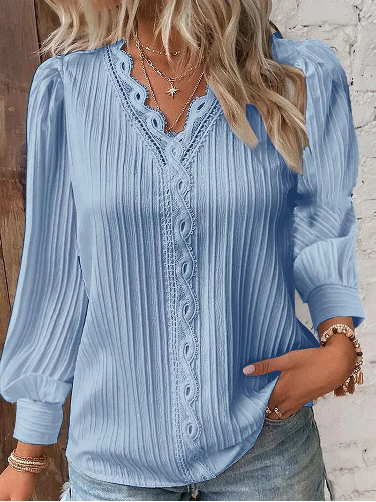 Oranji ® | Emma | Blouse met Kantdetails