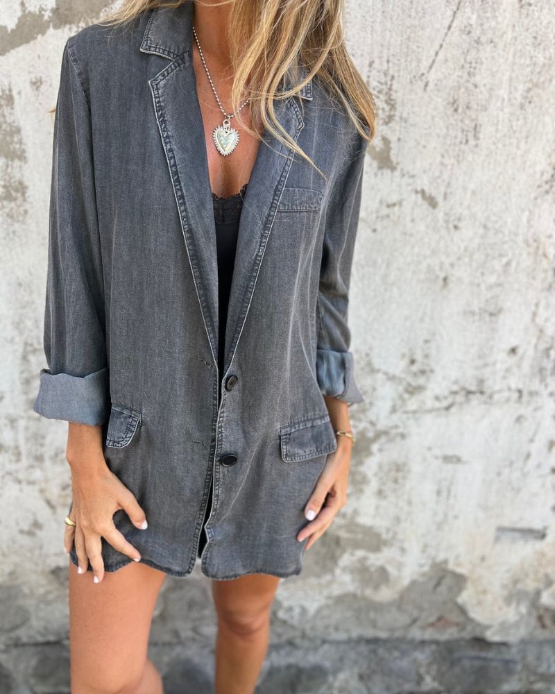 Oranji ® | Mireia | Denim Lente Blazer
