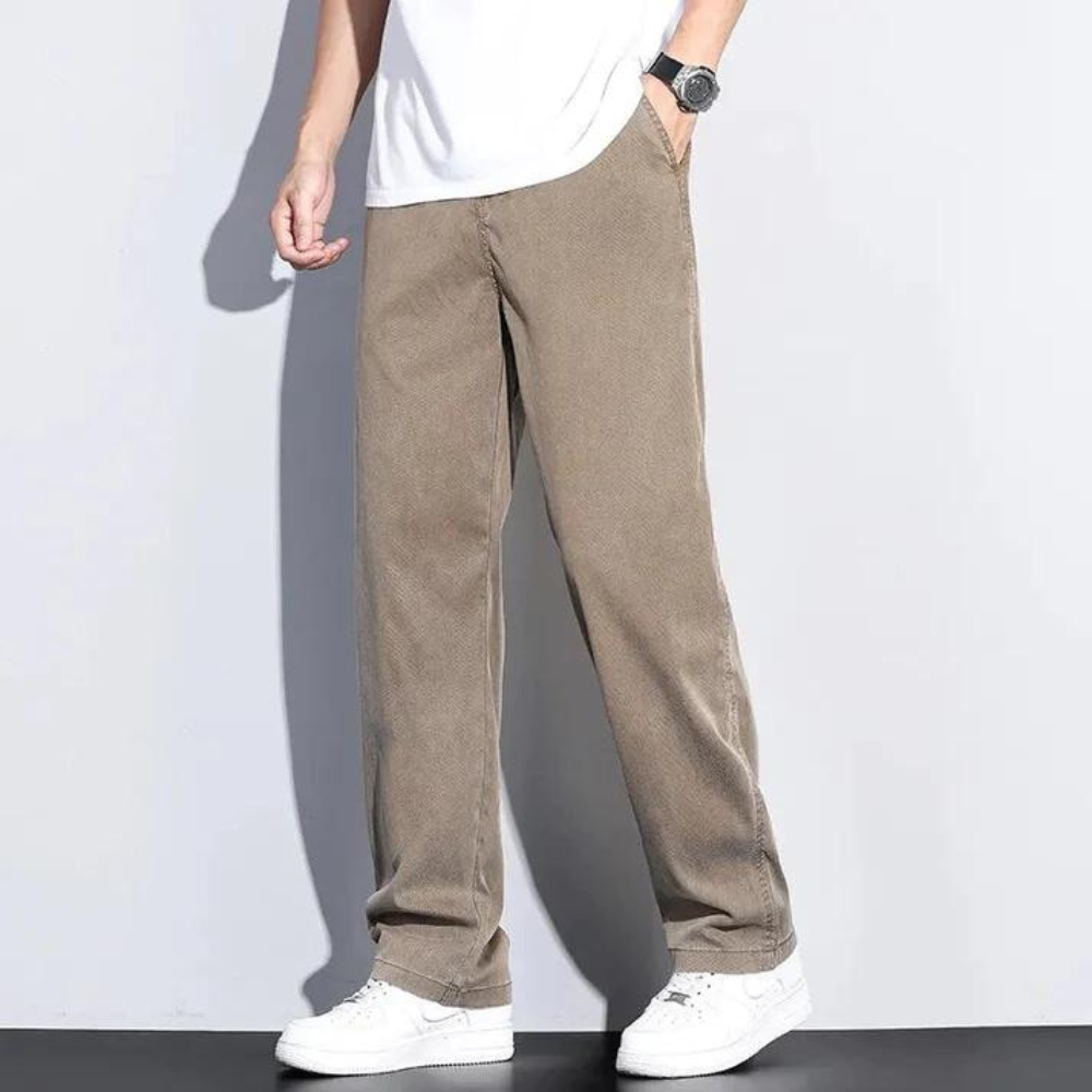 Oranji ® |  Heren Losse Straight Fit Broek