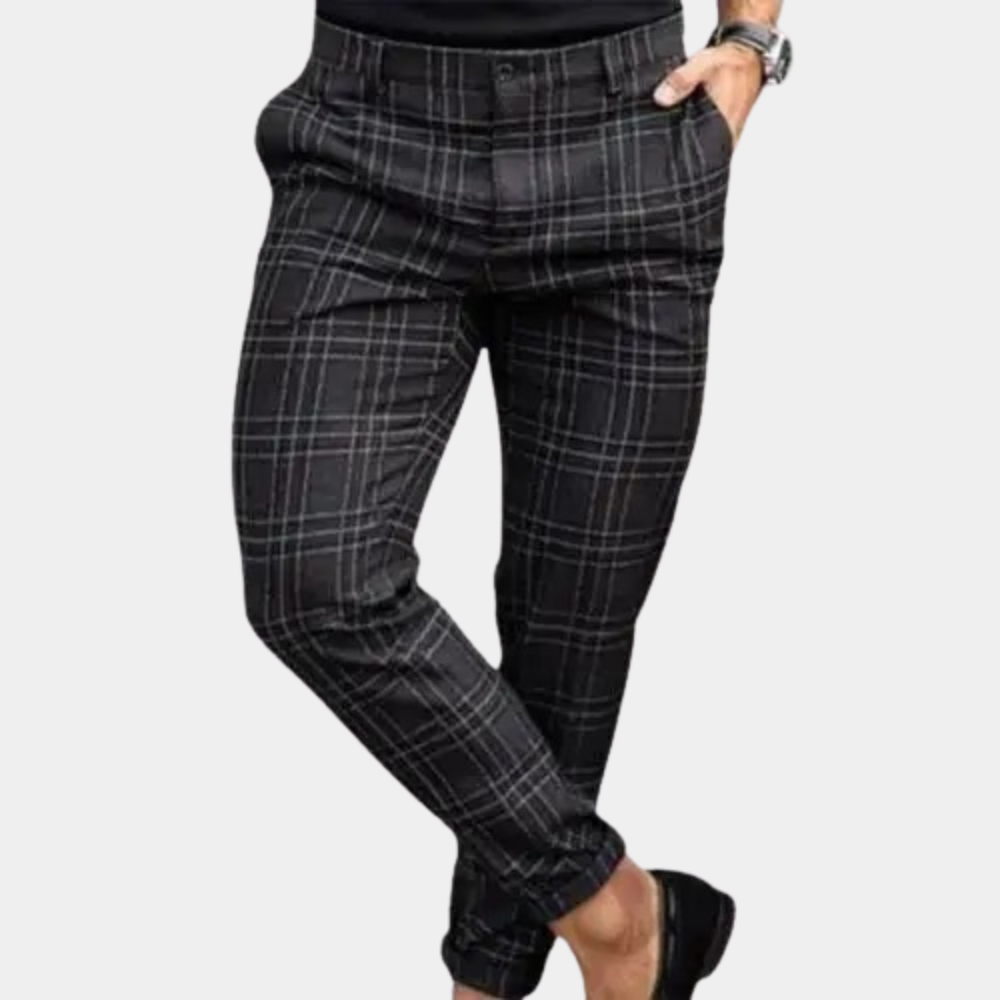 Oranji ® |  Modieuze Heren Geruite Broek