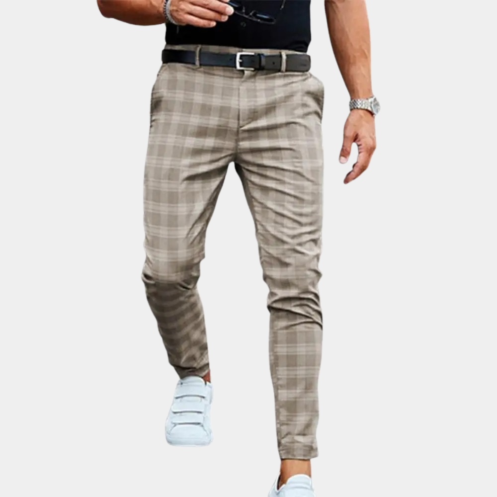 Oranji ® |  Modieuze Heren Geruite Broek