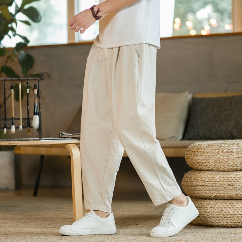 Oranji ® | Heren Linnen Loungebroek