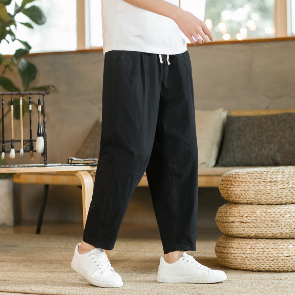 Oranji ® | Heren Linnen Loungebroek