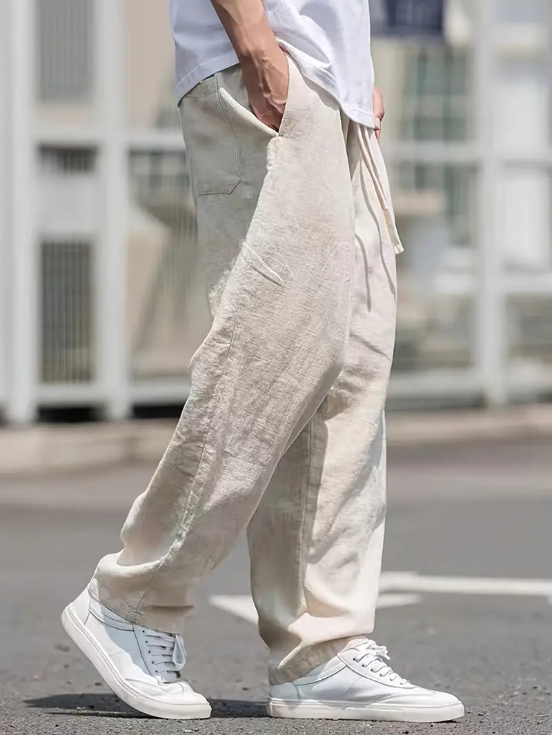 Oranji ® |  Ademende Linnen Broek