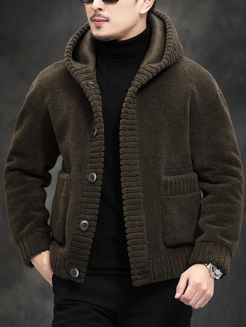 Oranji ® | Heren Gebreide Hoodie Jas