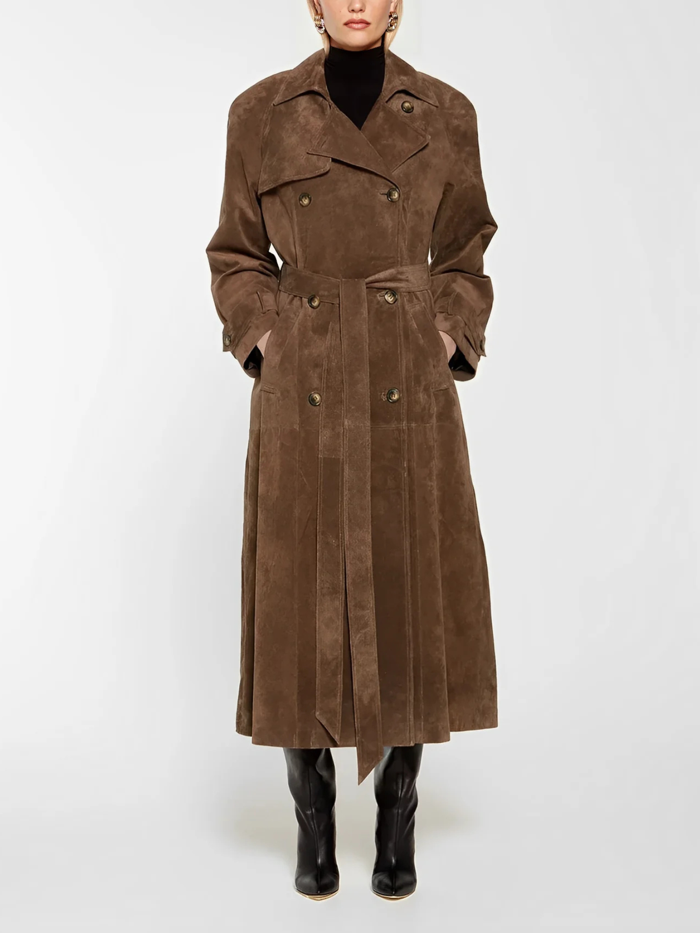 Oranji ® | Harlow | Suède Trenchcoat
