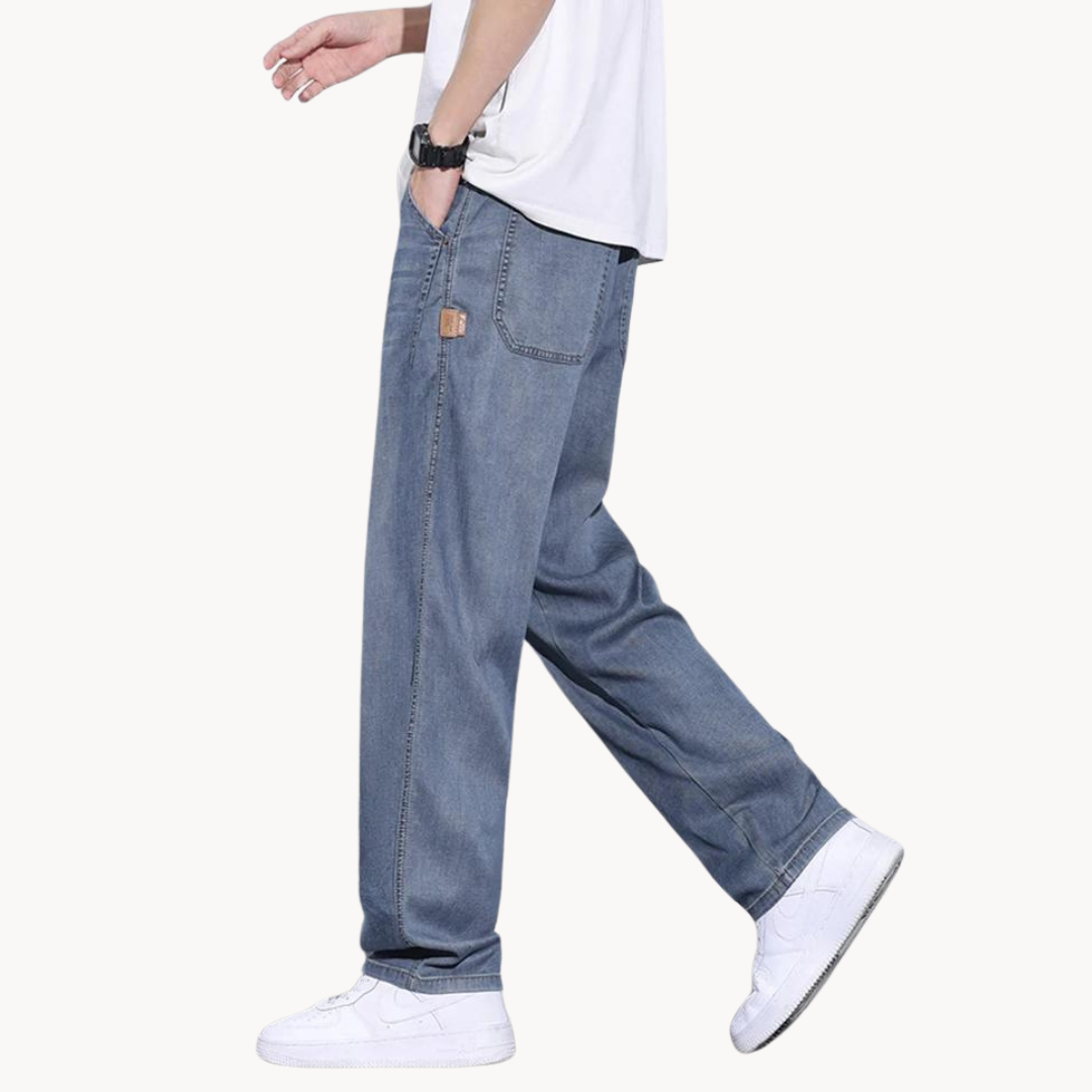 Oranji ® | Heren Loose-Fit Jeans met Retro Look