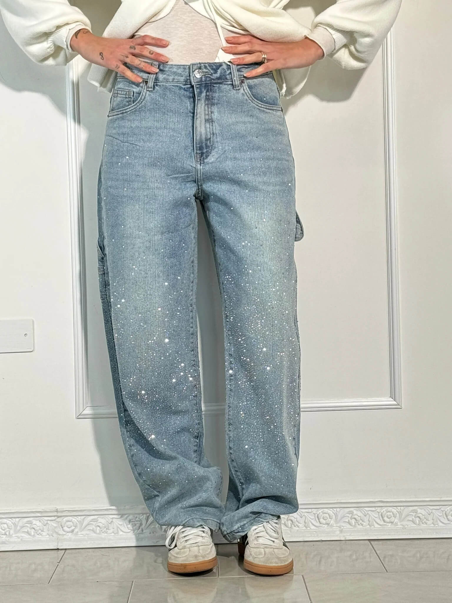 Oranji ® | Ballon | Glanzende Denim Jeans
