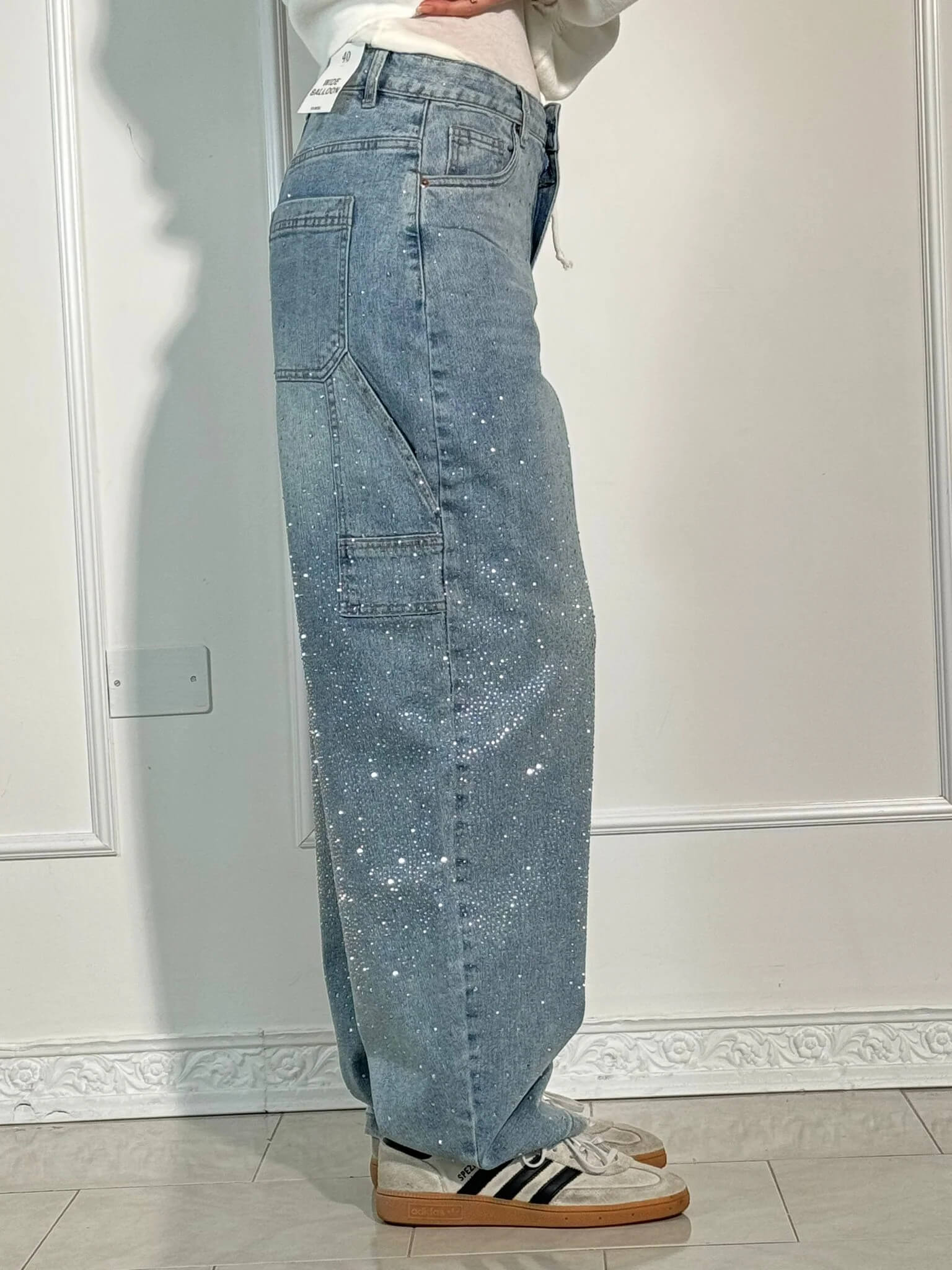 Oranji ® | Ballon | Glanzende Denim Jeans