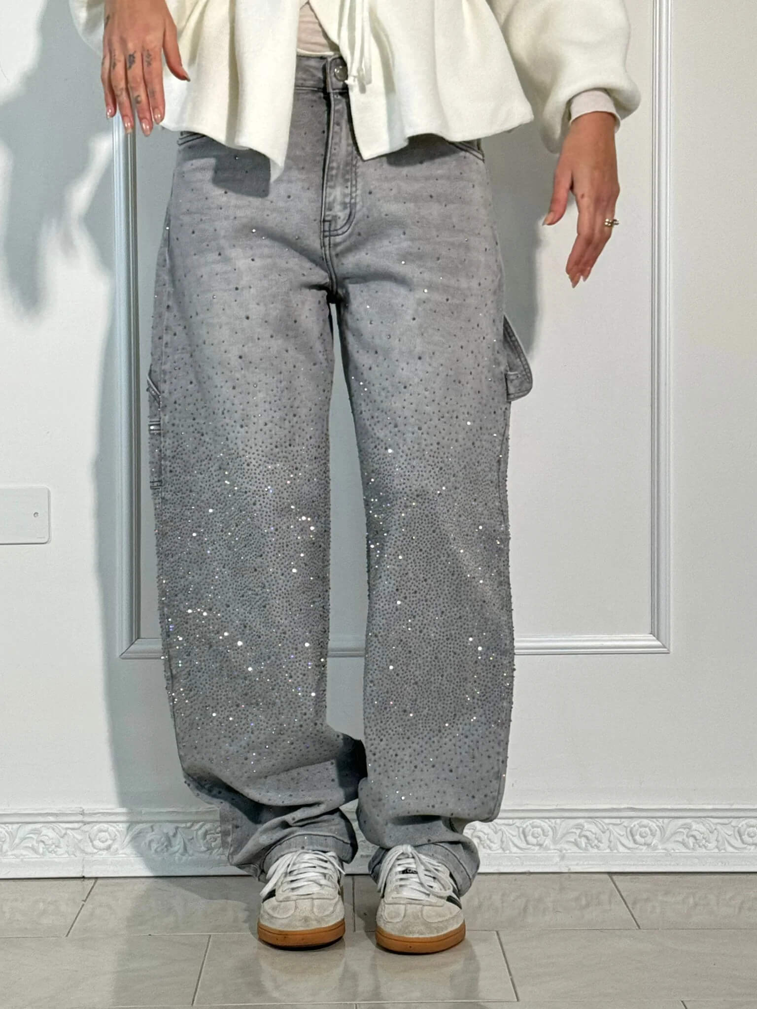 Oranji ® | Ballon | Glanzende Denim Jeans