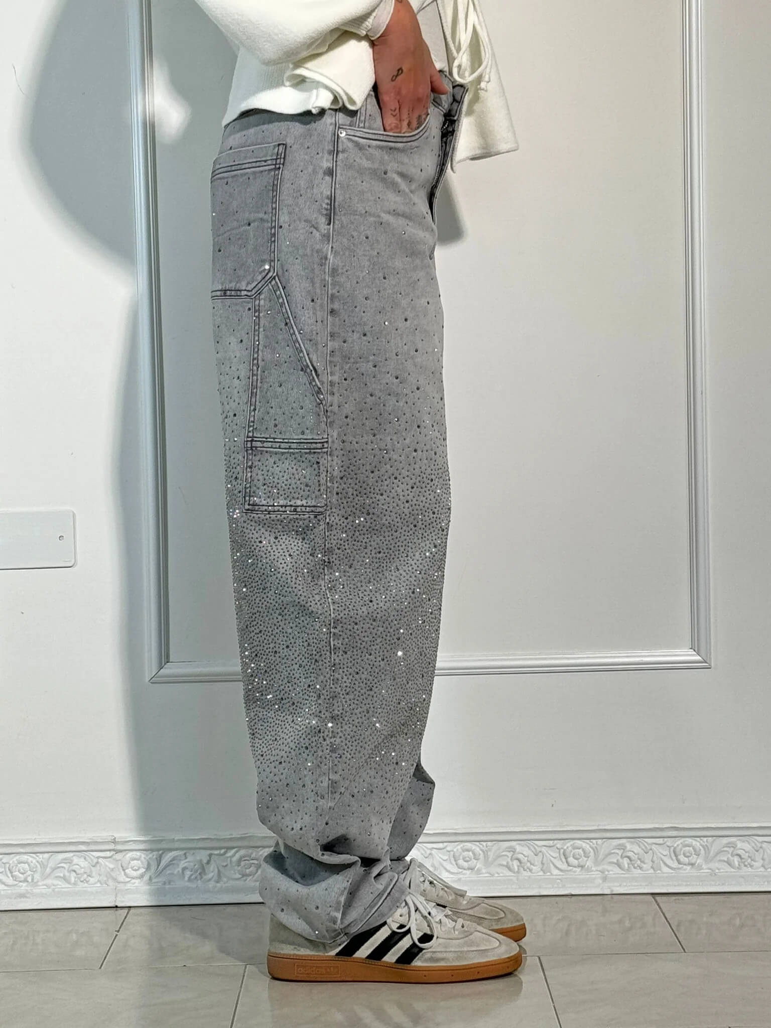 Oranji ® | Ballon | Glanzende Denim Jeans