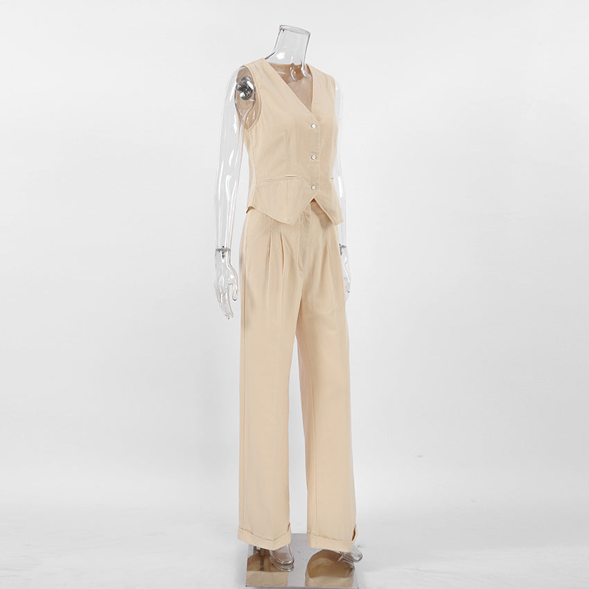 Oranji ® | Katoenen Slim Vest Broek Pak