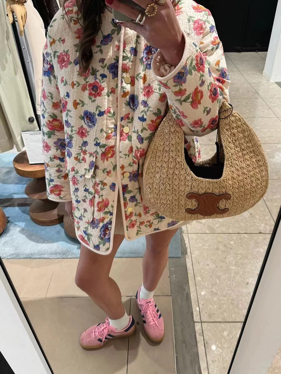 Oranji ® | Katy | Katoenen jas met bloemenprint