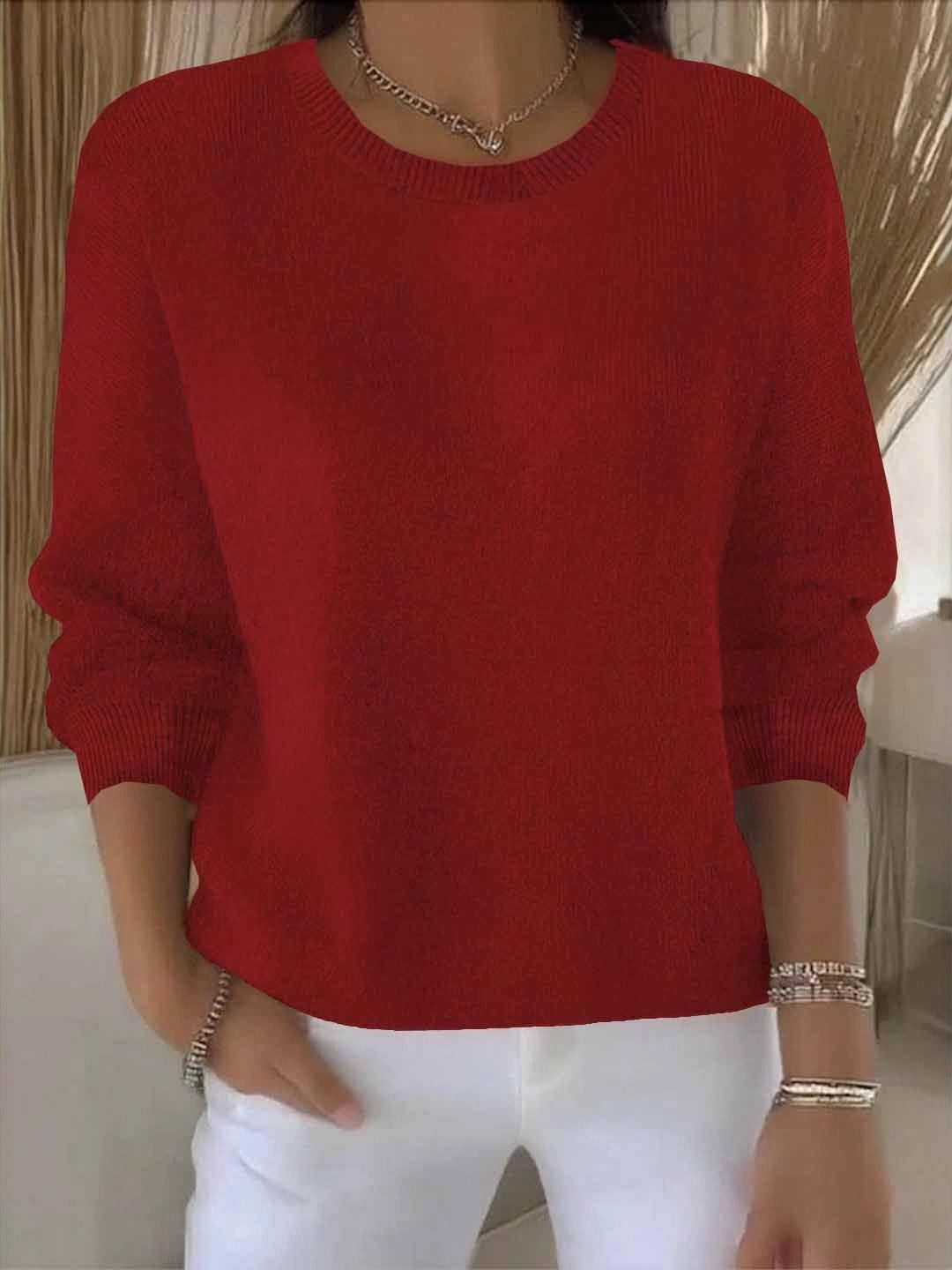 Livia – Klassieke gebreide trui
