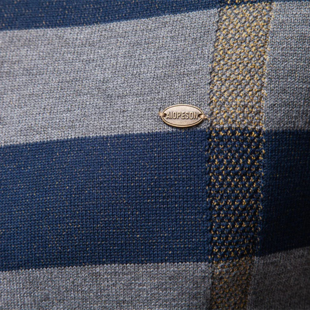 Peaky™ | Gebreide Herentrui Met Ruitdesign