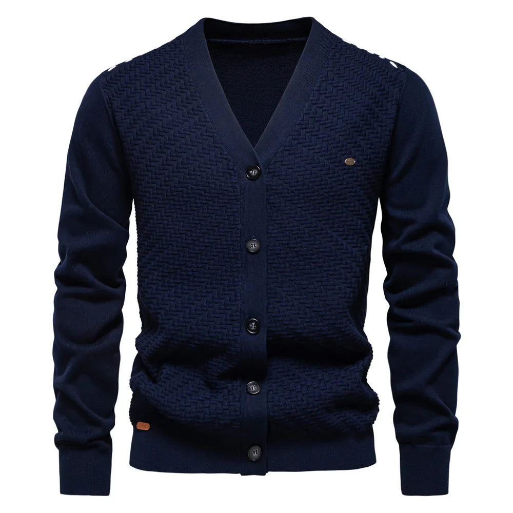Peaky™ | Warme Heren Cardigan Met V-Hals