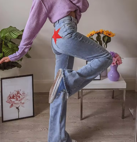 Oranji ® | Lily | Oversized star jeans