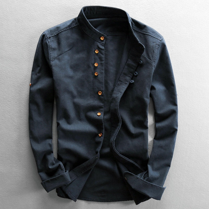 Oranji ® | Kaito - Herenoverhemd in Japanse stijl