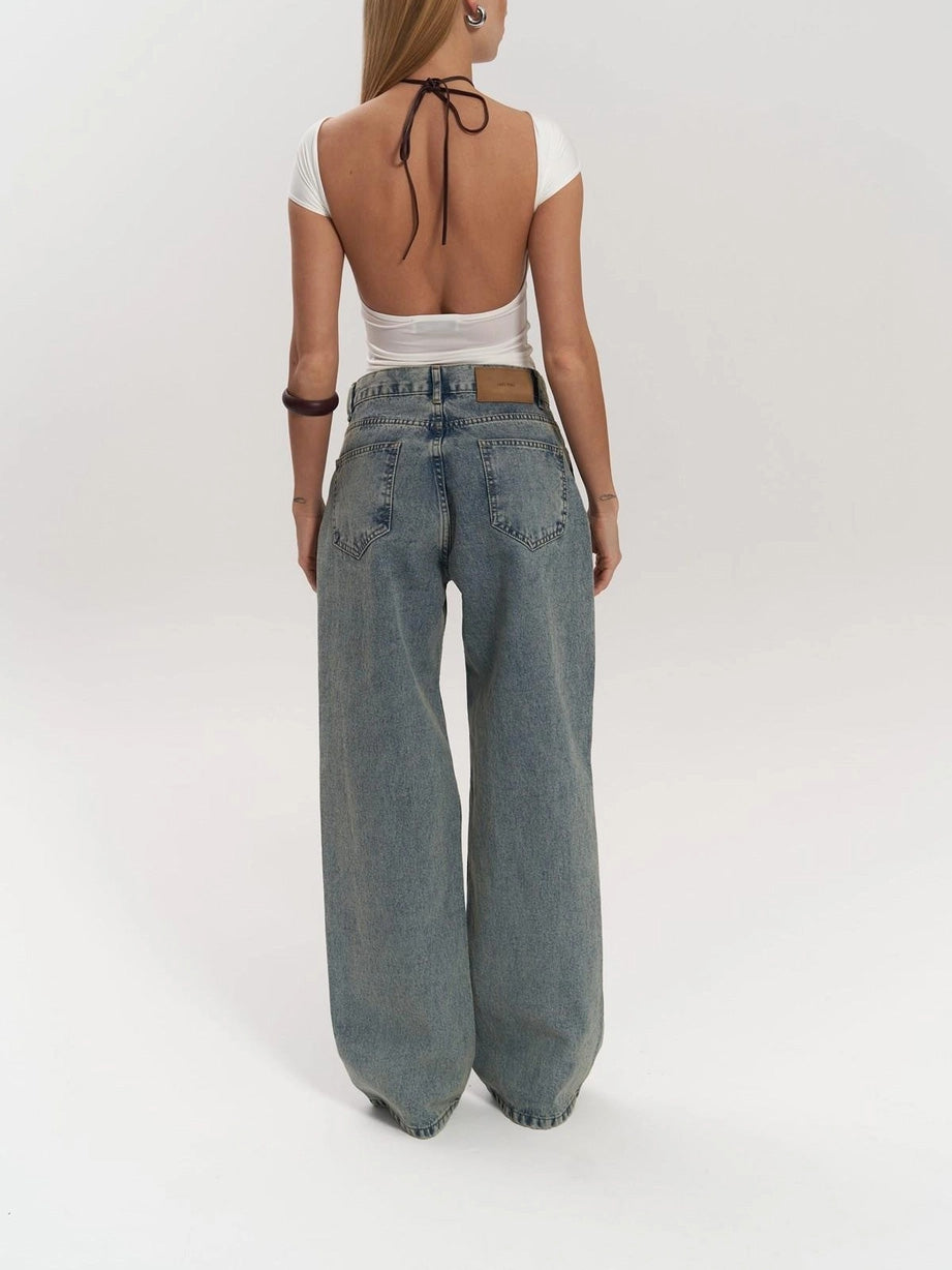 Oranji ® | Trixie | Blauwe Transparante Jeans