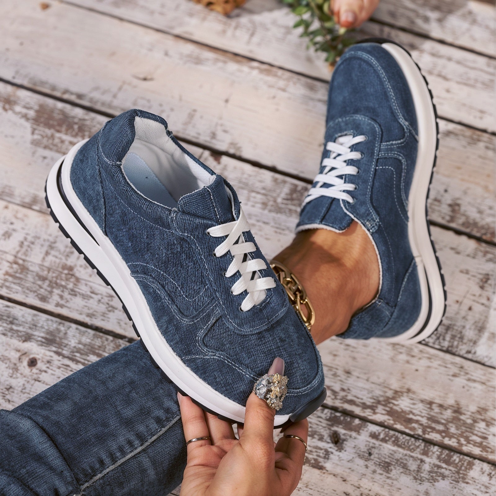 Virginia – Ongelooflijk Comfortabele Orthopedische Sneakers met Dikke Zool voor Ondersteuning Gedurende de Hele Dag