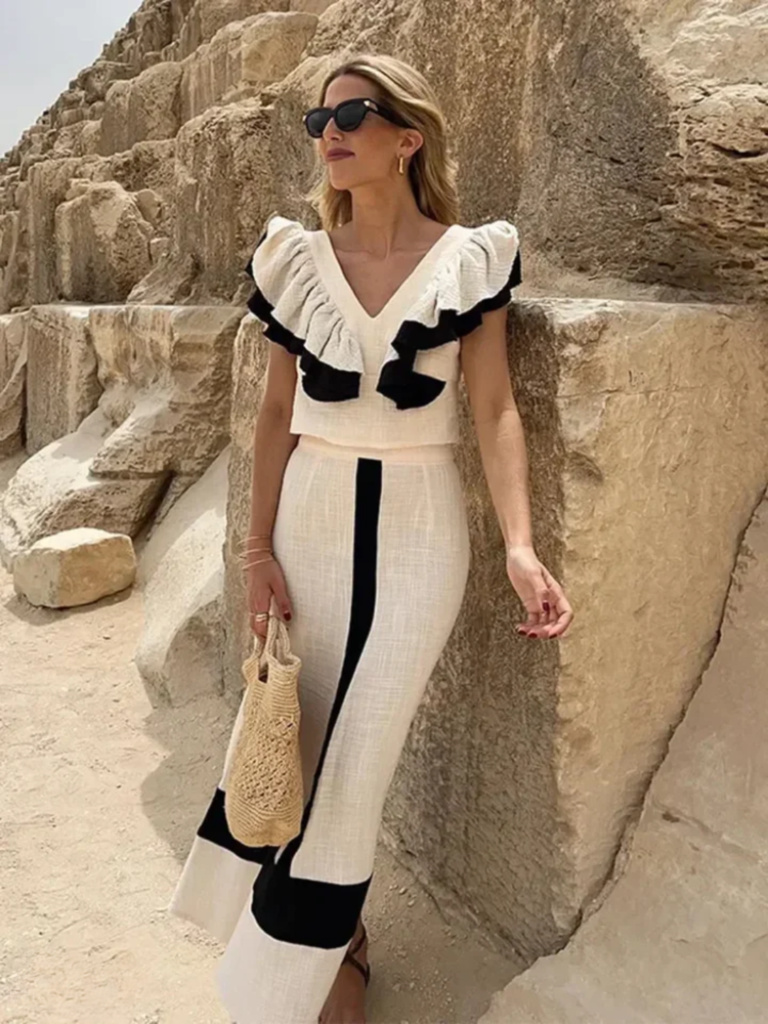 Oranji ® | Maya | Elegante Tweedelige Set