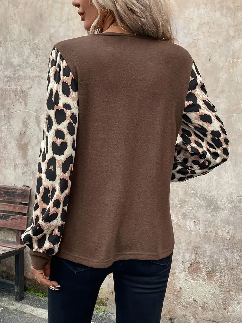 Aria | Lange Mouw met Luipaardprint