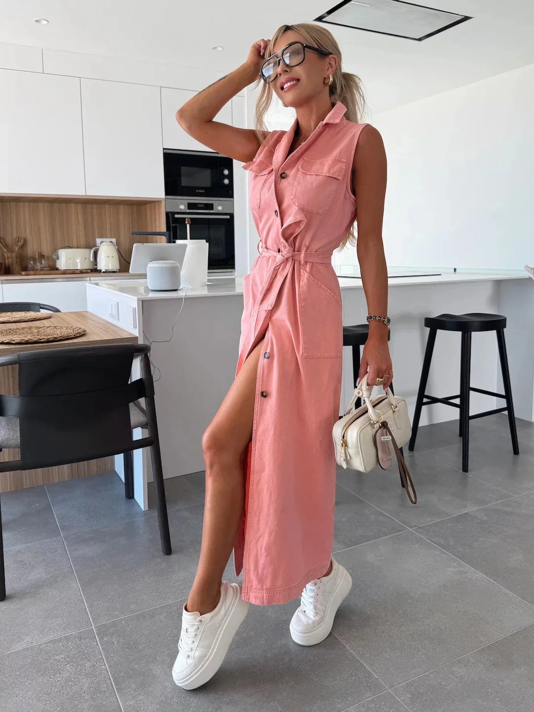 Oranji ® | Maxi Denim Jurk