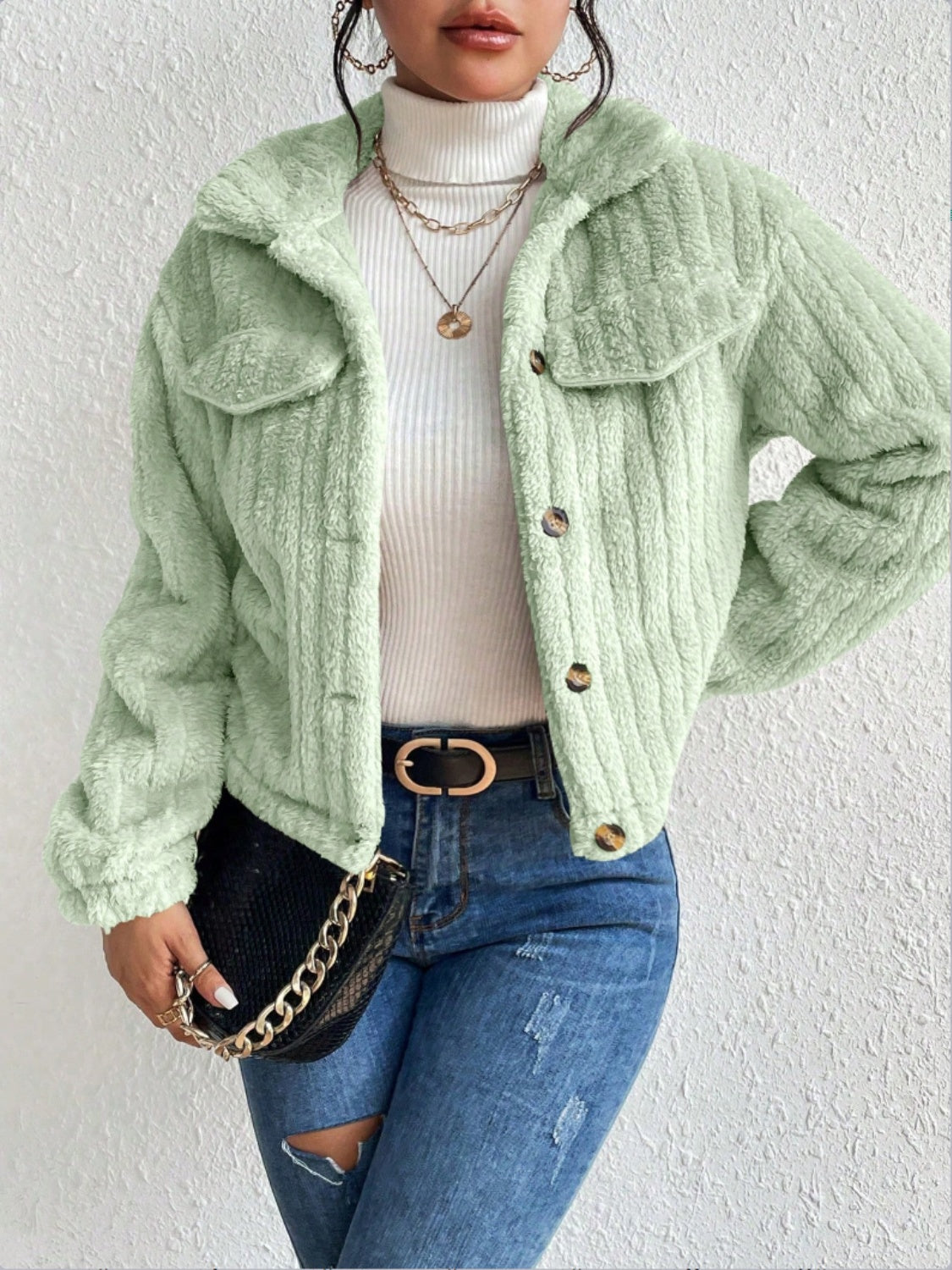 Oranji ® | Fuzzy | Warme Lente jas
