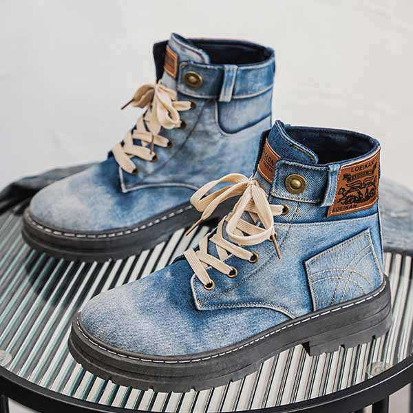 HEREN DENIM TREND HOGE BOOTS MTA1880G8I