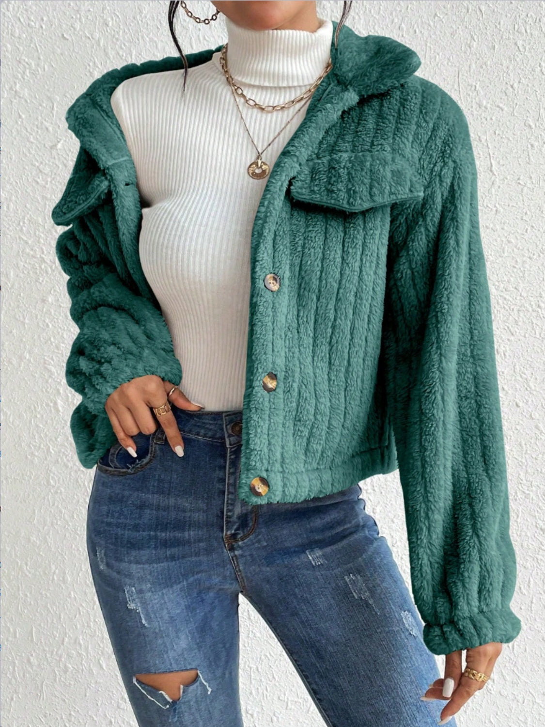 Oranji ® | Fuzzy | Warme Lente jas