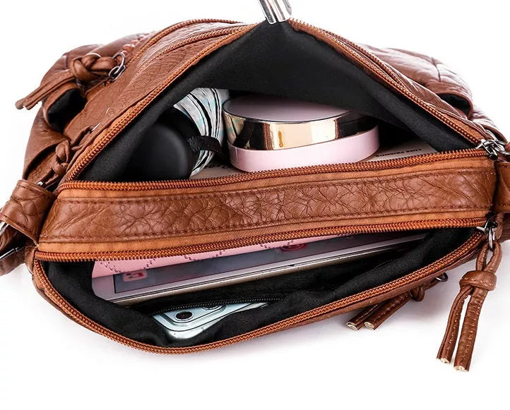 Sofie - Zachte Leren Handtas