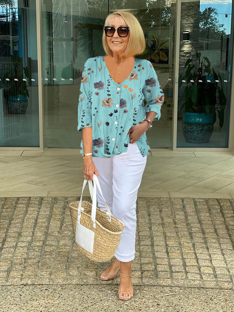 ELORA | Bloemen Blouse