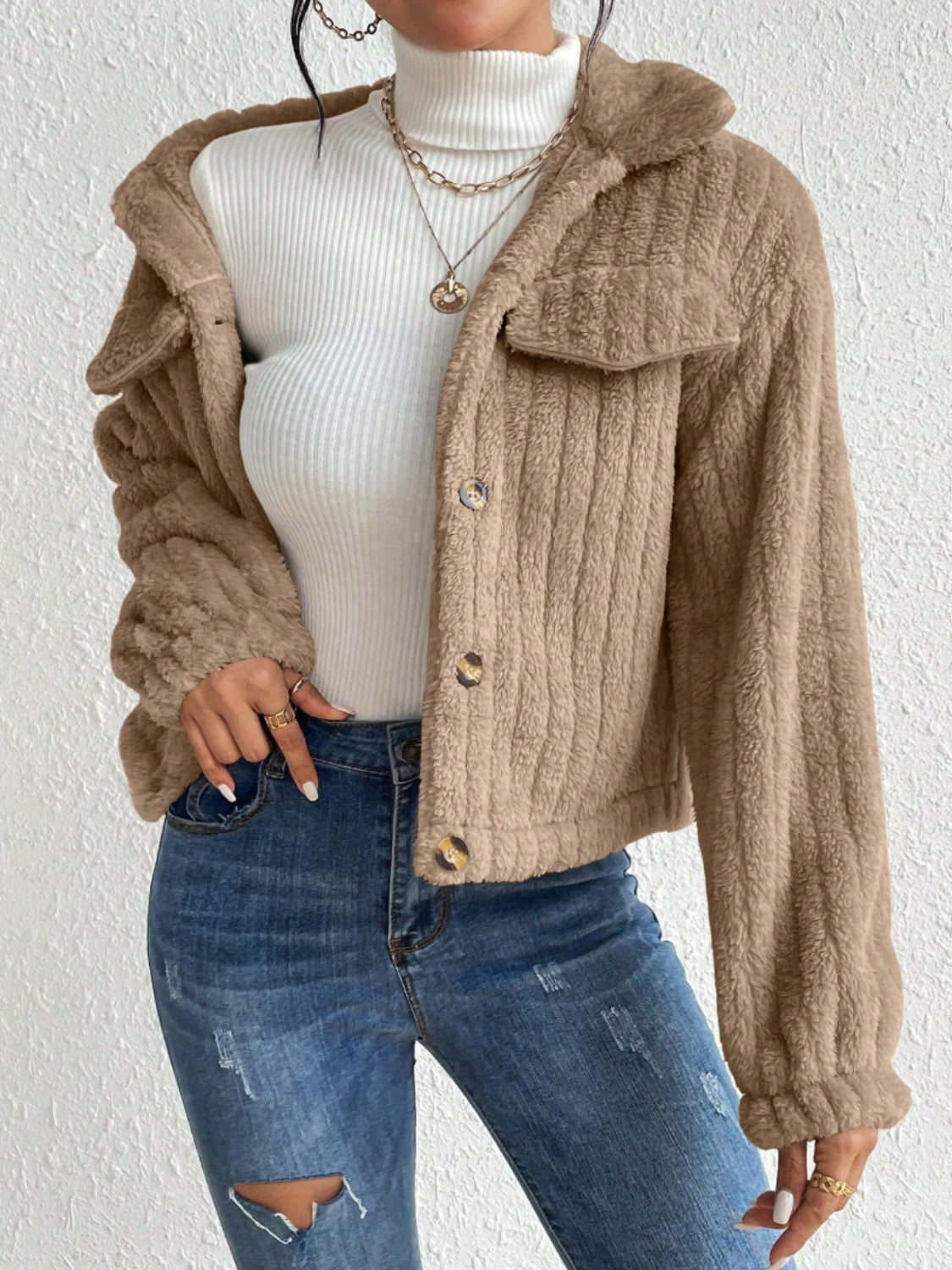 Oranji ® | Fuzzy | Warme Lente jas