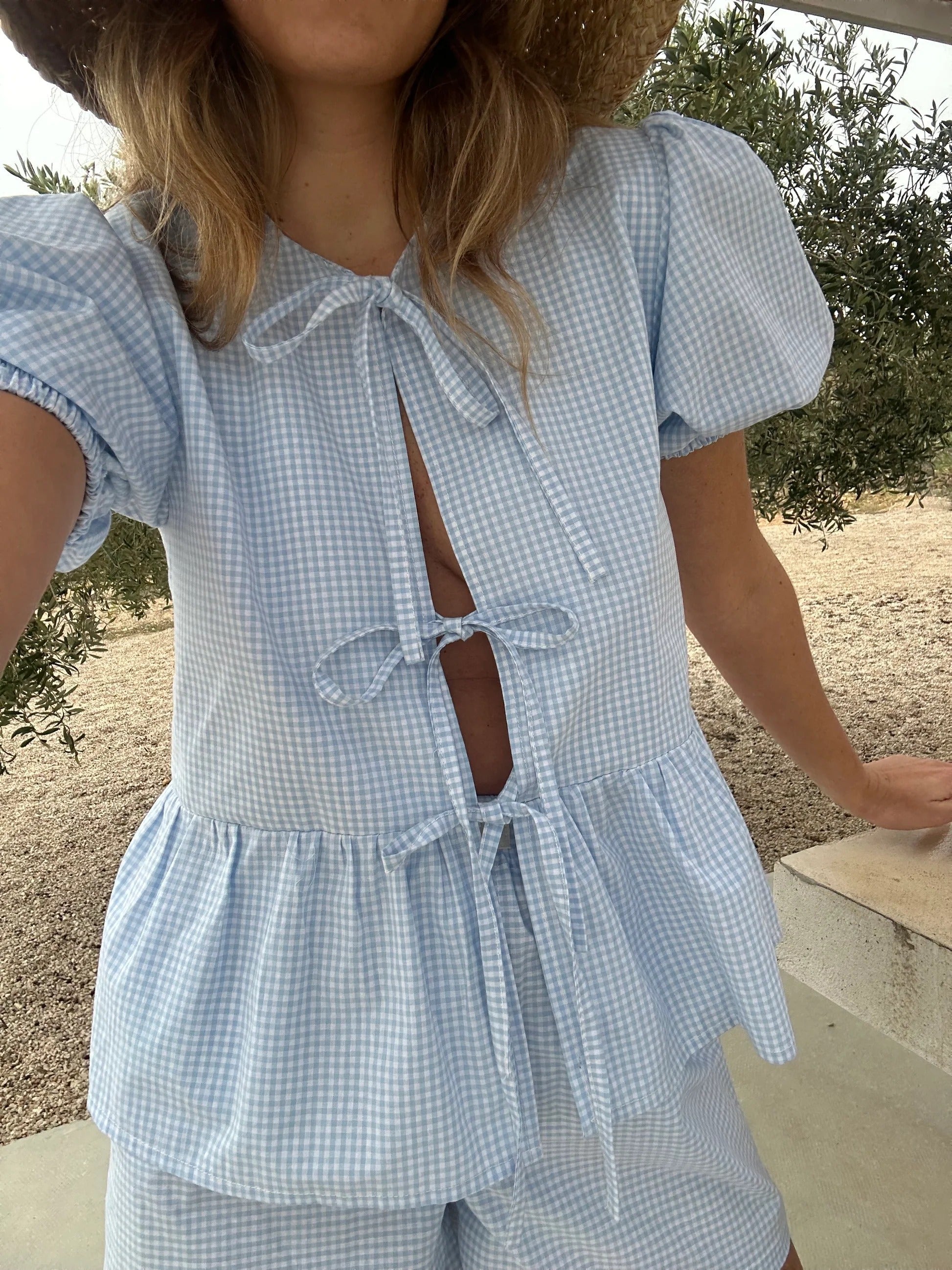 Oranji ® | Peplum | Blouse short set