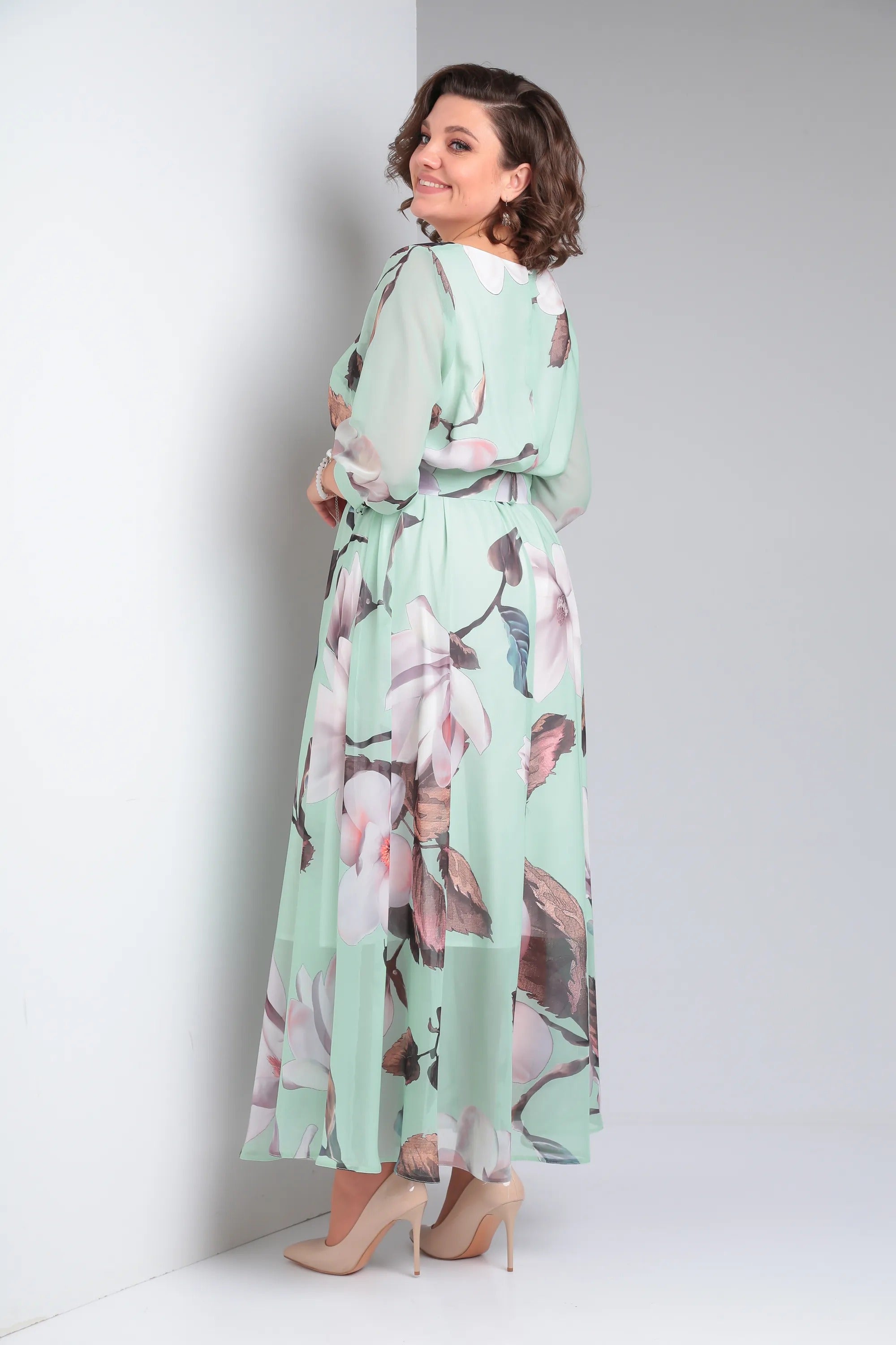 Marlena | Elegante maxi-jurk met bloemen