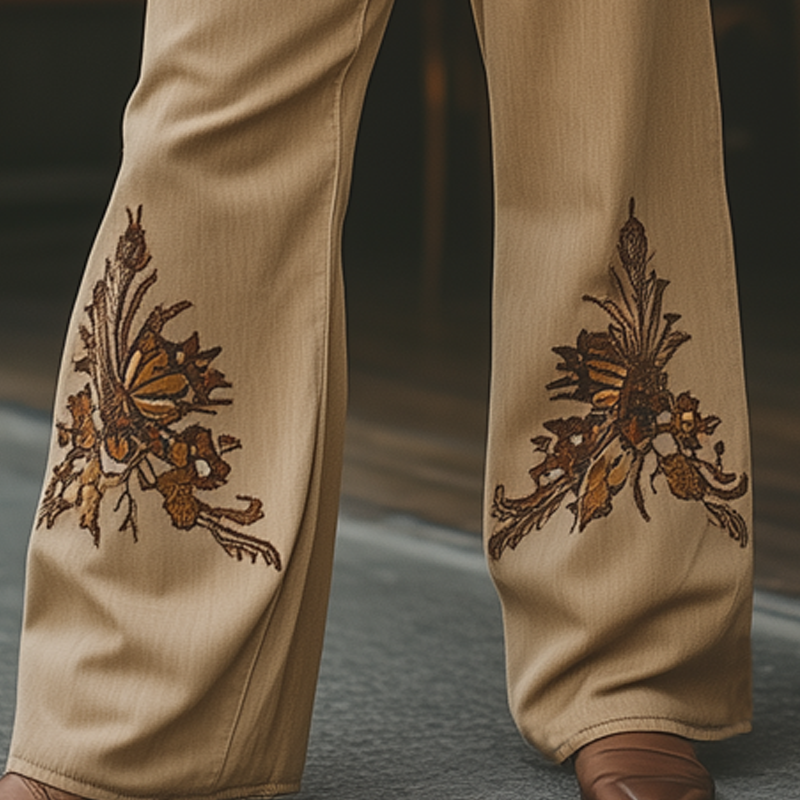 Heren Losse Cowboy Jeans met Borduursel MTA1313F6U