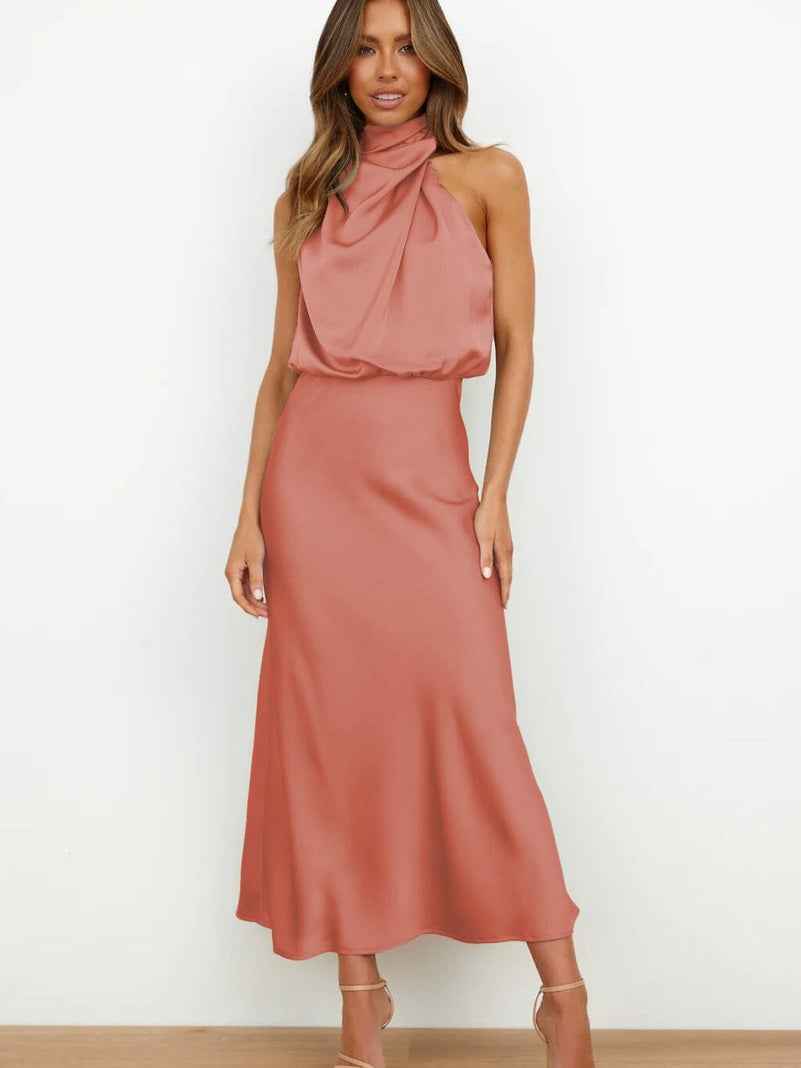 Oranji ® |   Elegante Zijden Jurk
