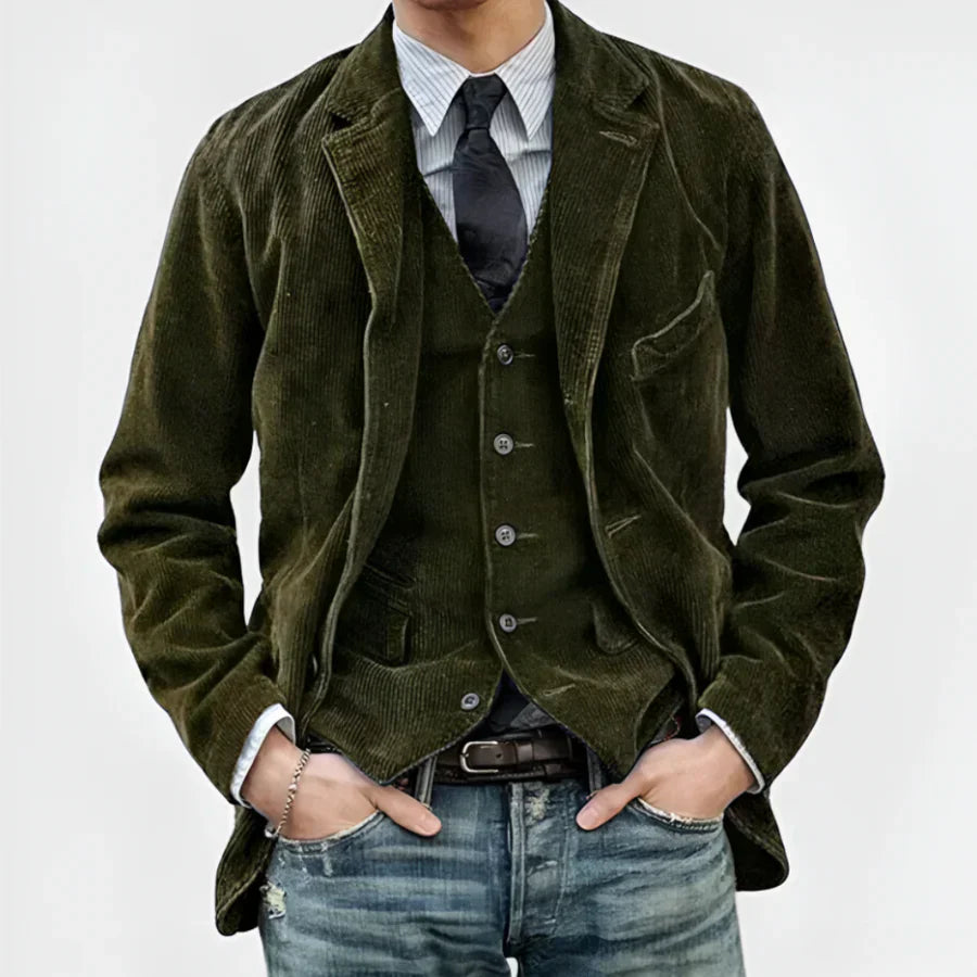 ENRICO | Vintage Jas en Vest Set