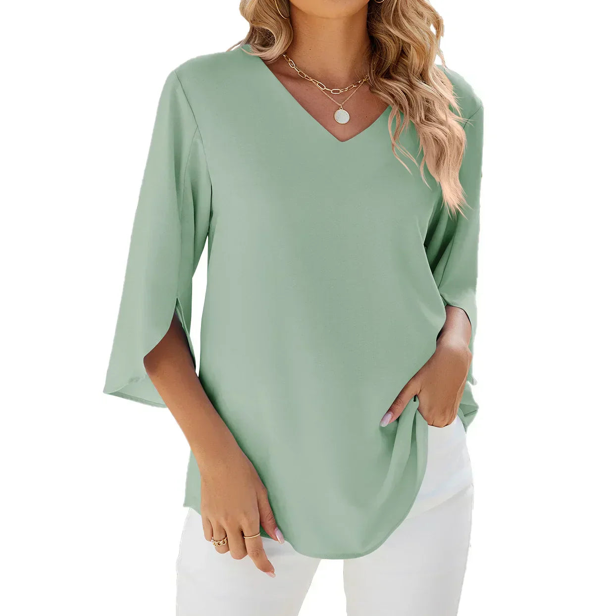 Vanessa | Blouse met V-hals
