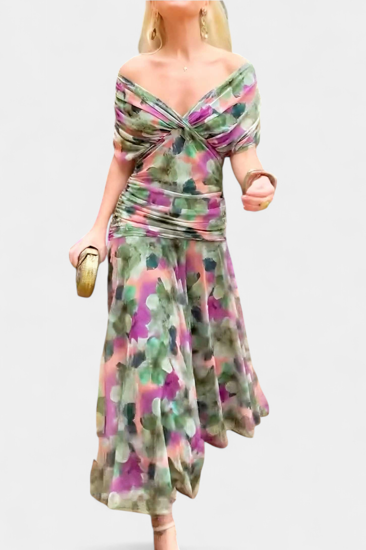 Laluna® | Elegante Jurk Met V-Hals