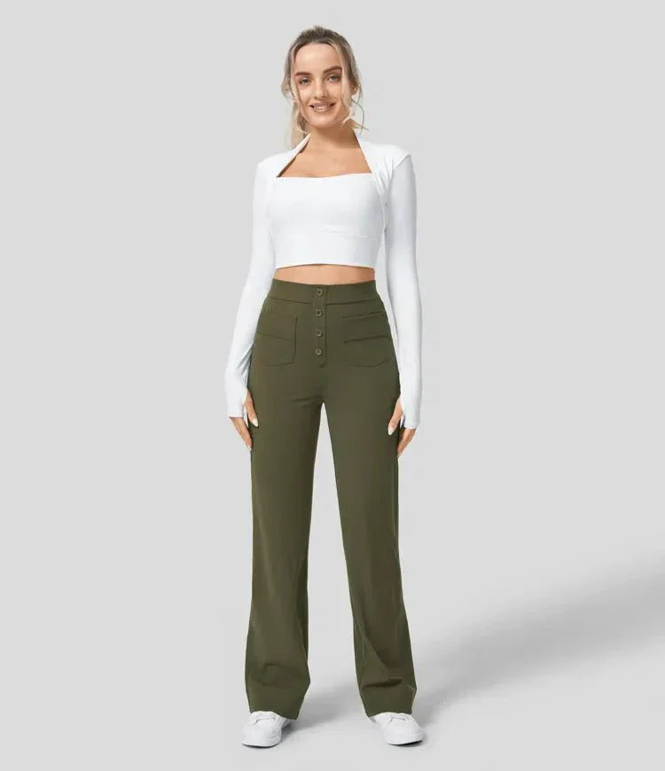 Oranji ® | Jade | Elastische broek met hoge Taille