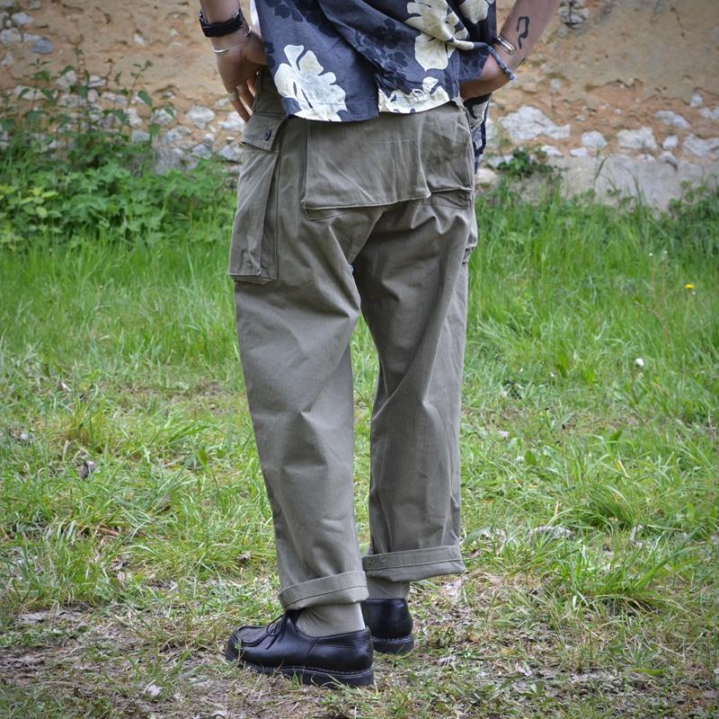 Heren Vintage Multi-pocket Rechte Losse Katoenen Cargo Broek 31031389M