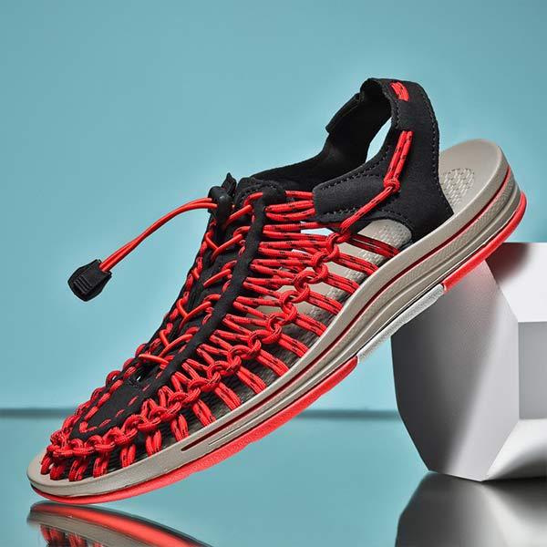 HEREN HANDGEWEVEN STRAND SANDALEN 53152187