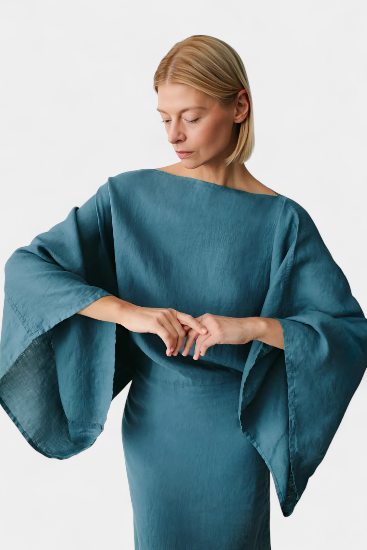 Otylia | Kimono jurk van de hoogste kwaliteit stof