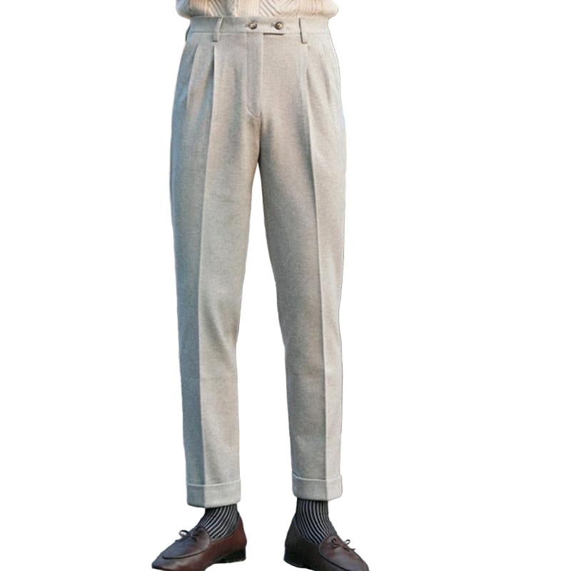 SHELBY WOOL | Heren Herfst-Winter Broek