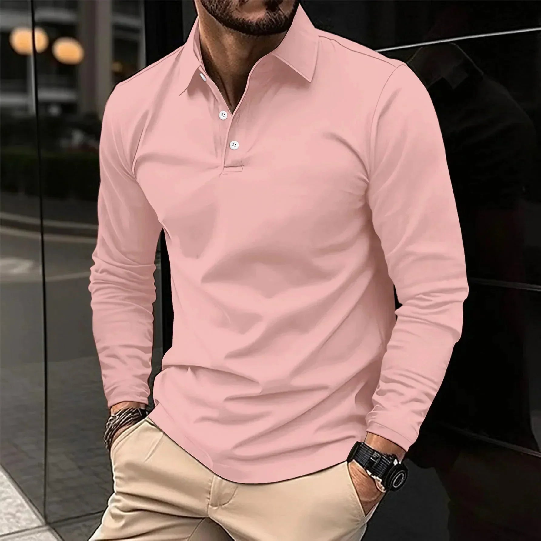 Oranji ® | Premium lange mouwen polo shirt